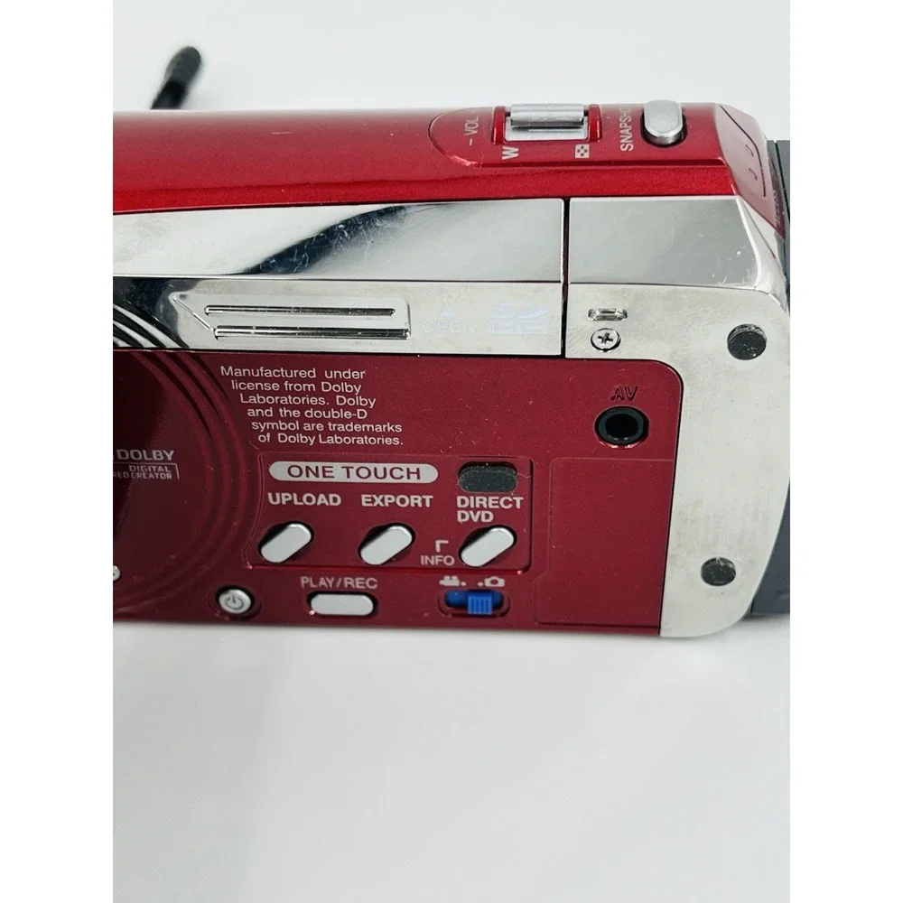 JVC Everio GZ-MS120RU Flash Media Camcorder Red UNTESTED AS-IS